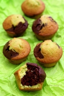 Recette de muffins marbrés au chocolat et pâte de pistache