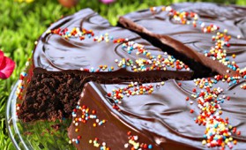 Gâteau multicolore au chocolat pour 8 personnes