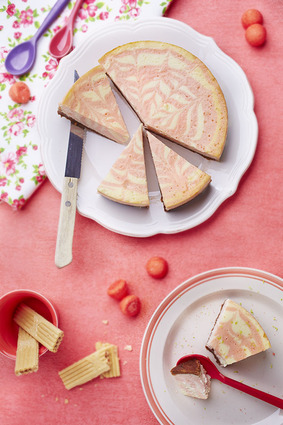 Recette de cheesecake fraises tagada® et citron vert