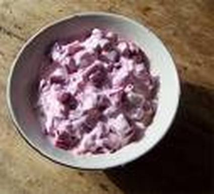 Recette de salade de betteraves rouges au yaourt