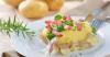 Recette de pommes de terre food art farcies aux lardons, brocolis et ...