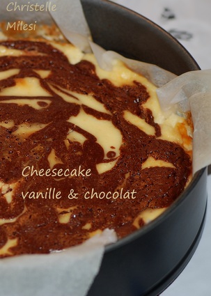 Recette de cheesecake vanille & chocolat