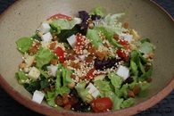 Recette de salade au shiso et quinoa soufflé