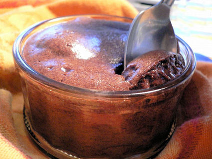 Recette de petits soufflés chocolat-café
