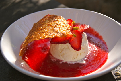 Recette de délice glacé aux fraises
