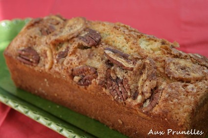 Recette cake à la banane et aux noix de pécan (cake sucré)
