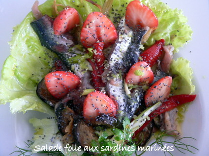 Recette de salade folle aux sardines marinées