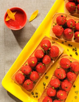 Tartelettes croquantes aux fraises pour 6 personnes