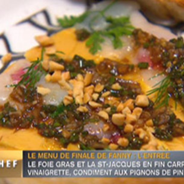 Recette carpaccio de coquilles saint jacques et foie gras
