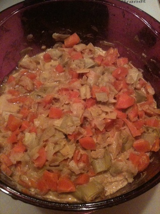 Recette de knackis en blanquette de légumes au curry