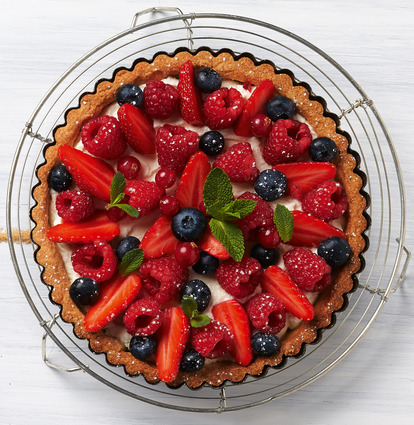 Recette de tarte légère aux fruits rouges et carré frais