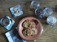 Recette de cookies oatmeal au chocolat et noix de pécan