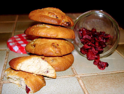 Recette de cookies aux canneberges et chocolat blanc