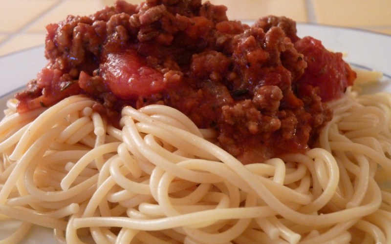 Recette spaghettis bolognaise pas chère et simple > cuisine étudiant