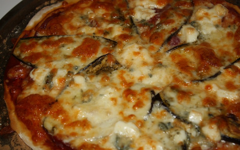Recette pizza à l'aubergine grillée économique > cuisine étudiant