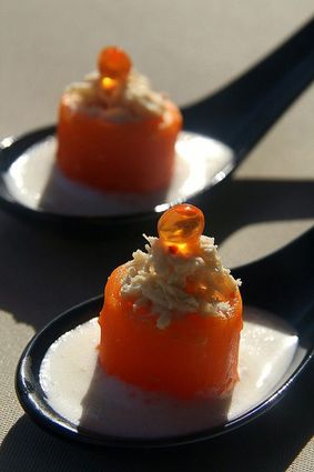 Recette de carotte et crabe au yuzu