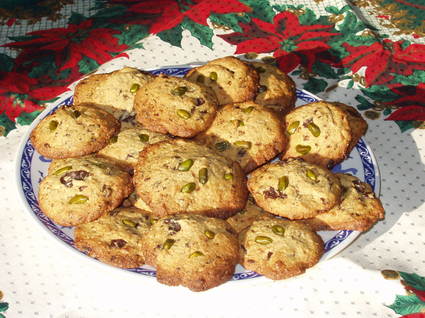Recette de cookies chocolat et pistaches