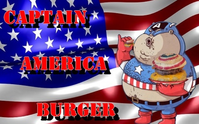 Recette captain america burger économique > cuisine étudiant