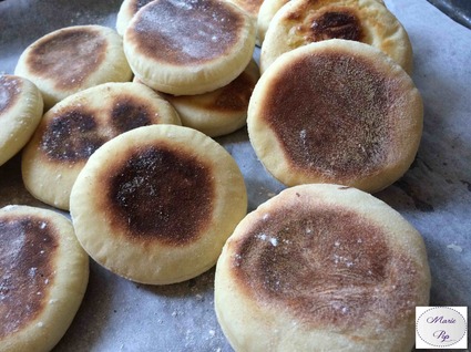 Recette de petits pains anglais  english muffins
