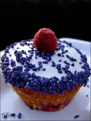 Recette de cupcakes framboise-violette