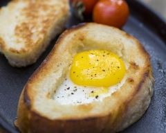 Recette egg boat toast simple