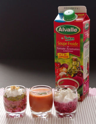 Recette de soupe froide de tomate aromates & betterave alvalle et ...