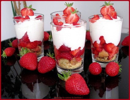 Recette trifle aux fraises (verrine dessert)