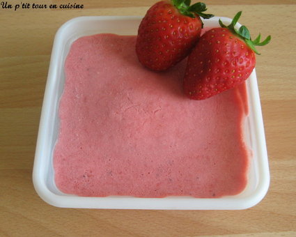 Recette de glace à la fraise sans sorbetière