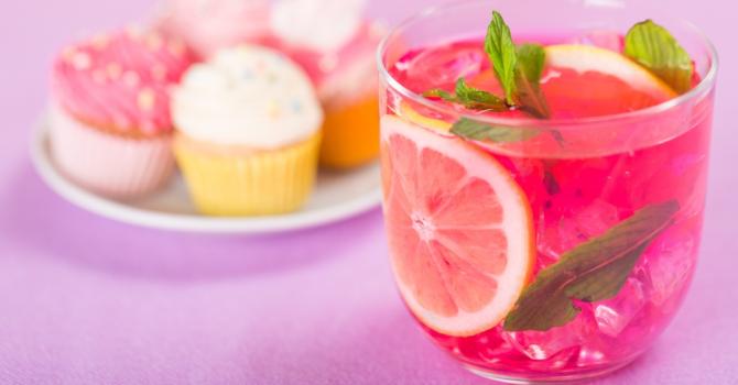 Recette de pink cocktail au thé vert sans alcool