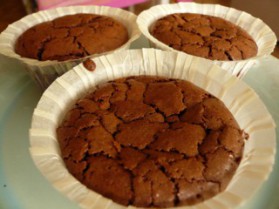 Muffins au chocolat sans gluten pour 4 personnes