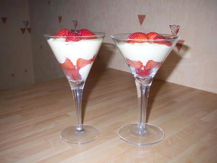 Recette de verrine vanille-fraise