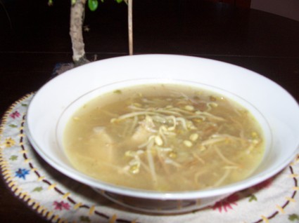 Recette de soupe chinoise aux germes de soja