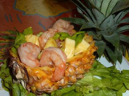 Recette de salade d'ananas aux crevettes