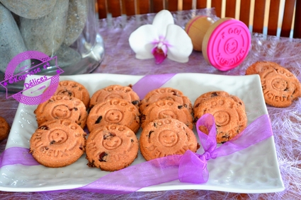 Recette de biscuits à la poudre de biscuit rose et canneberges