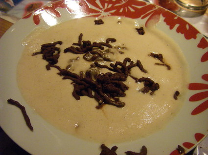 Recette de soupe de bananes et petites pâtes au chocolat