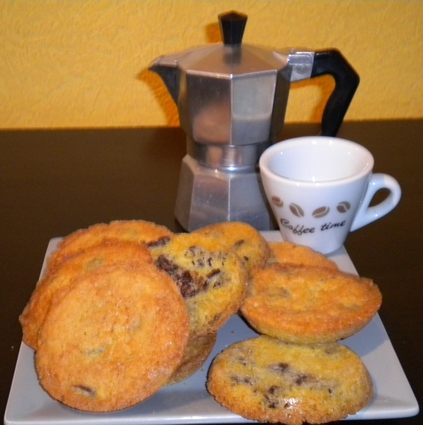 Recette de cookies aux trois sucres et pépites de chocolat