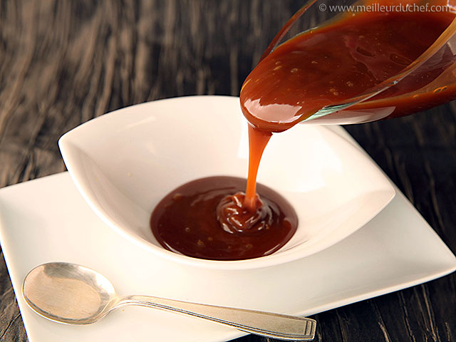 Sauce au caramel  notre recette avec photos  meilleurduchef.com