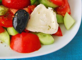 Salade grecque à la coriandre pour 4 personnes