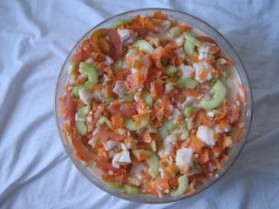 Salade tahitienne pour 6 personnes