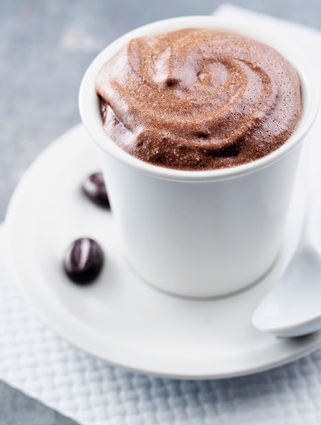 Recette de mousse au chocolat grains de café