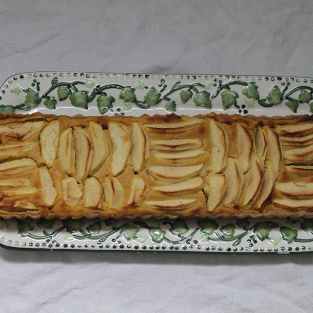 Recette tarte amandine aux pommes et crème pommes citron ...