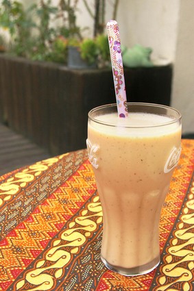 Recette de milk-shake sweety freeze (pêche/menthe)