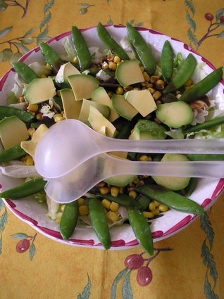 Recette de salade de légumes verts