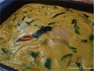 Recette de flan aux courgettes et au curry