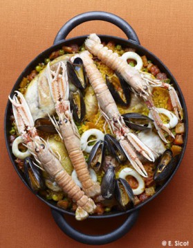 La classique : paella tradition pour 6 personnes