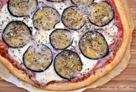 Recette de pizza aux aubergines grillées