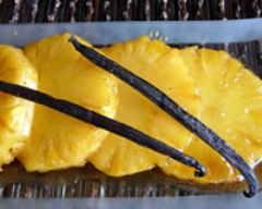 Recette ananas poêlé au caramel vanillé