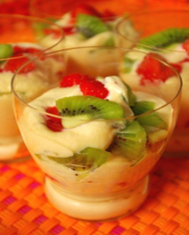 Tiramisu fraises-kiwis pour 6 personnes