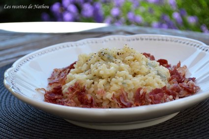 Recette de risotto au gorgonzola et à la pancetta