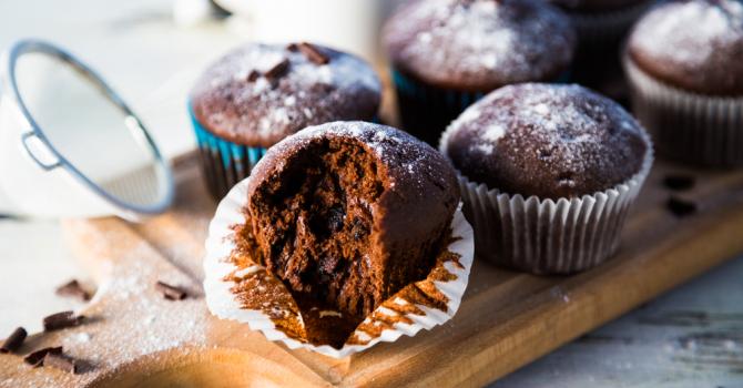 Recette de muffins au chocolat et à la bière sans sucre